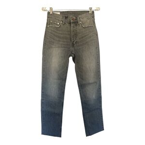 GAP Gray Straight High Rise Jeans